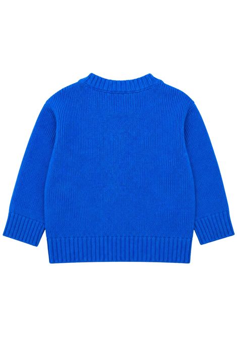 Baby sweater in wool blend Manuel Ritz | 4445BLU ELETTRICO